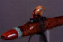 Honduran Rosewood Burl Native American Flute, Minor, Mid G-4, #I15L